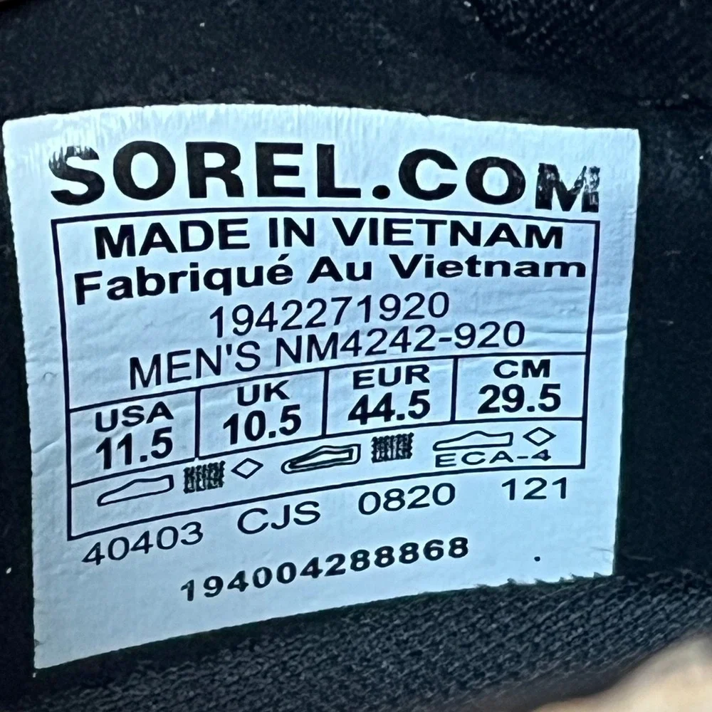 Sorel Kinetic‎ Rush Ripstop Sneakers Beige Mens 11.5 UK 10.5 EU 44.5